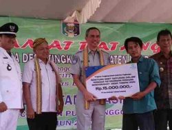 Jasa Raharja Lampung Serahkan Bantuan Tanggung Jawab Sosial Lingkungan di Lampung Timur