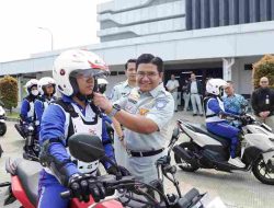 Tingkatkan Keselamatan Berlalu Lintas, Jasa Raharja Perkuat  Implementasi Program TJSL dengan Kegiatan Safety Riding bersama  Astra Honda Motor dan Institut Transportasi & Logistik Trisakti