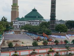 Pembangunan JPO Penghubung Kantor Pemkot dan Masjid Al-Furqon Mulai Dikerjakan