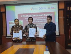 Penandatangan Novasi Perjanjian Investasi Pengolahan Air Bersih KEK Sei Mangkei