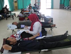 Donor di PTPN I Reg.7 Bantu Atasi Defisit Darah UDD PMI Lampung
