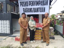 Alami Musibah Kebakaran, Masyarakat Pasar Bodok Parindu Terima Bantuan Sembako dari PTPN IV Regional V