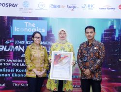 Berkontribusi Terhadap Pembangunan Ekonomi Berkelanjutan,  Jasa Raharja Raih Penghargaan di 6th Anniversary Indonesia  BUMN Awards 2024