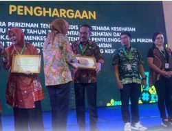 DPMPTSP Bandar Lampung Raih Penghargaan  Penyelenggara Perizinan Tenaga Medis dan Tenaga Kesehatan dari Kemenkes