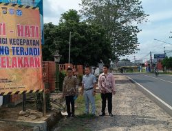 Tindak  Lanjut Program FKLL Jasa Raharja Pasang Banner Pesan Keselamatan Berlalu Lintas di Kecamatan Tulang Bawang Tengah
