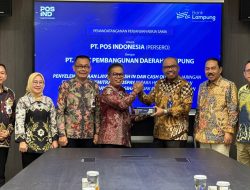 Gandeng PT Pos Indonesia, Kini Jangkauan Bank Lampung Makin Luas