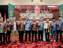 Bawaslu Lampung Hadiri Rapat Pleno Terbuka Penetapan Pasangan Calon Gubernur dan Wakil Gubernur Provinsi Lampung