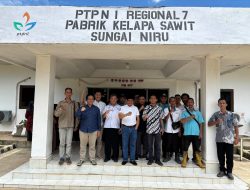 Inspeksi PKS Sungai Niru, RH PTPN I Reg.7 Kuatkan Karyawan