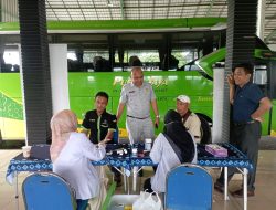 Jasa Raharja kembali Gelar Pelatihan PPGD)dan Pelayanan Kesehatan Gratis di Pool Bis PO Puspa Jaya