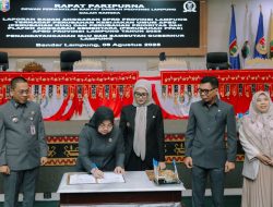 Pemprov Lampung bersama DPRD Provinsi Lampung Tandatangani Nota Kesepahaman Kebijakan KUA-PPAS APBD Provinsi Lampung Tahun Anggaran 2026