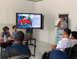 Jasa Raharja Lampung Gelar Safety Campaign di PO DAMRI