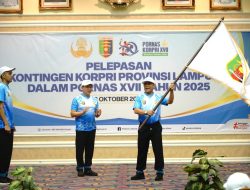 Gubernur Lampung Lepas Kontingen Korpri Provinsi Lampung Ke Pornas XVII Di Palembang