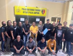 Polda Lampung Tangkap 8 Terduga Debt Collector, Satu Orang Disebut Mantan AKBP