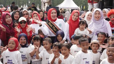 Semarak HAN ke-42, Pemprov Lampung Ajak Puluhan Ribu Anak Biasakan Hidup Sehat